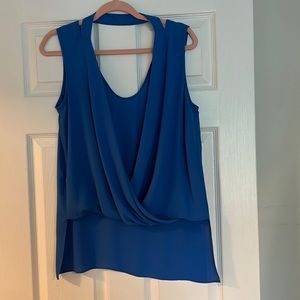 BCBG Maxazria | Silky blue top